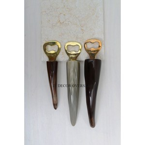 Look élégant Poignées de créateur fantaisie uniques pour ouvre-bouteilles de vin et de bière de haute qualité en métal plaqué or de qualité supérieure - Product Image 1