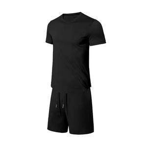 Ensembles de shorts d'entraînement respirants à séchage rapide multi-couleurs Loisirs High Elastic 2pcs Sports Sets Men Summer Shorts Sets - Product Image 6
