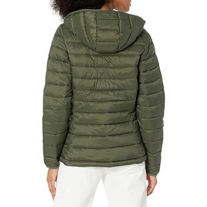 Chaquetas acolchadas de invierno a la moda para mujer de color verde, última moda con logotipo personalizado, chaqueta acolchada para mujer, prendas de vestir - Product Image 2