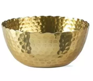 Ustensiles de cuisine uniques bol à fruits ensemble de dîner en Aluminium ustensiles de salle à manger fournitures de restaurant d'hôtel ensemble de bols de couleur or de forme ronde - Product Image 6