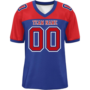Camisetas de fútbol americano Logotipo personalizado Secado rápido Transpirable Malla de poliéster Sublimación Streetwear Ropa deportiva para Urban Plus Size - Product Image 5