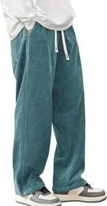 Pantalones Deportivos de Hombre de Moda a Precio Económico, Corte Holgado, Pierna Ancha, Lavado Ácido, 100% Algodón, Forro de Felpa, Estilo Urbano, Cintura Elástica, OEM - Product Image 5