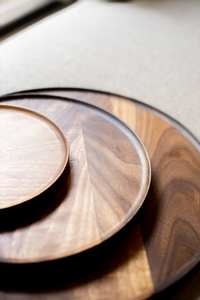 Vaisselle décorative rectangulaire en bois massif véritable naturel, plateau de service à fruits, plateau de service à café, plateau de service à café - Product Image 2