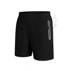 Shorts d'été décontractés en coton pour homme, rouge/noir, pour la gym, le fitness, confortables, à motif uni, séchage rapide - Product Image 5