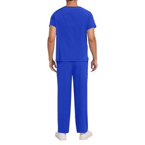 Ensemble de gommages hospitaliers en sergé spandex unisexe de nouveau style Uniformes d'infirmière avec détection d'aiguille adaptés au confort des soins infirmiers - Product Image 3