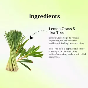 Jabón de barra de baño de aceite de limoncillo y árbol de té | Jabón corporal antibacteriano a base de hierbas para una limpieza profunda y refrescante | Suministro a granel de OEM - Product Image 3