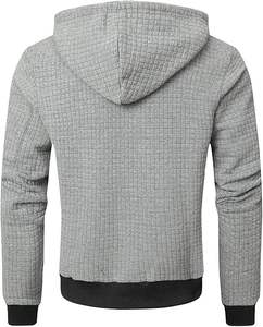 Sudadera con capucha súper suave con cremallera para hombre, sudadera de invierno con bolsillos con cremallera segura, logotipo personalizable, sudaderas con capucha atléticas cálidas de lana, varios tamaños - Product Image 2