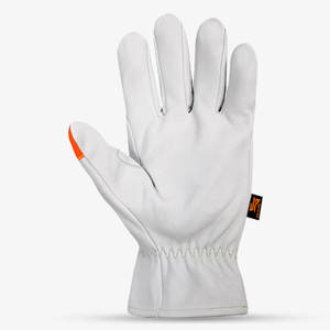 Skatiq Guantes de conductor de piel de cabra de alta calidad con puntas de alta visibilidad antideslizantes y funciones impermeables - Product Image 3