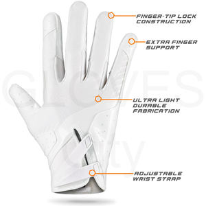 Gants de réception de football Grip Design personnalisé, gants d'extérieur pour enfants et adultes, fournisseur de gants de football américain, nouveauté 2025 - Product Image 3
