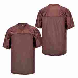 Camisetas de práctica de fútbol americano estilo Hip Hop para hombres, camisetas holgadas atléticas de malla impresas personalizadas para deportes, característica transpirable - Product Image 4