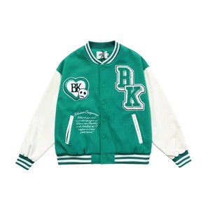 Bomber de baseball à manches en cuir avec broderie chenille personnalisée de qualité supérieure Veste universitaire Letterman pour hommes - Product Image 3
