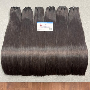 เครื่องยืดผมตรงกระดูกสีดำธรรมชาติแบบสั้นความยาวของเส้นผมเวียดนาม - Product Image 3