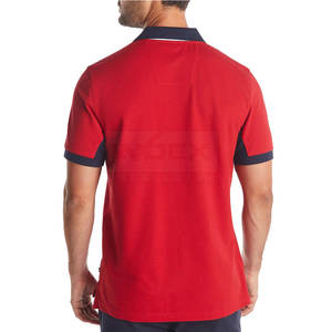 T-shirt polo à séchage rapide personnalisé OEM pour homme 100% coton à manches courtes avec tissage à motif solide Prix de gros à vendre - Product Image 2