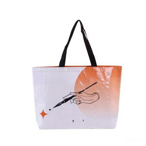 Aceptamos bolsa laminada tejida PP impermeable personalizada bolsa de compras - Product Image 1