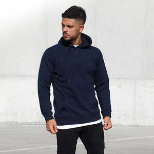 New Heavyweight Zipper Half Face Hoodie Custom Logo Embroidered Digital Printing Oversized Long Winter Solid Hooded 100% Cotton - Product Image 2