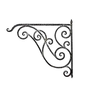 Wrought Iron Wall Bracket Garden <b>Hook</b>, Bracket <b>For</b> Hanging Basket Planter ,Garden Lantern <b>Hook</b> , Powder Coated Wall Brackets - Product Image 3