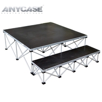 Plate-forme de scène portable à configuration rapide pour scène pliante en aluminium ANYCASE