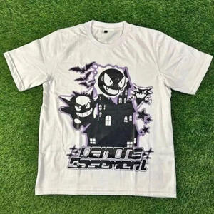 100% algodón de manga corta de talla grande DTG personalizado impreso Hip Hop Streetwear camisetas Oversize Vintage gráfico camiseta - Product Image 2