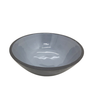 Bol rond en bois couleur gris et noir bol de service et bol à salade pour ustensiles de cuisine faits à la main personnalisés en vrac - Product Image 3