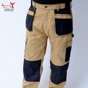 Men's Lightweight Canvas <b>Fabric</b> Casual Trousers High Quality Work Wear with Tool Pockets Loose Fit Latest Wholesale Shirts - Product Image 3