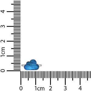 Anillo de Plata de Ley 925 con Labradorita en Forma de Nube, Engaste de Bisel, Estilo Clásico para Compromiso, Aniversario, Regalos de Fiesta, Unisex - Product Image 5