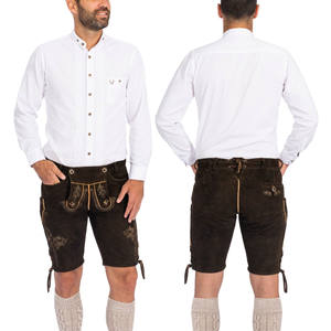 OEM personalizado al por mayor cabra Lederhosen hombres corto oscuro - Product Image 1