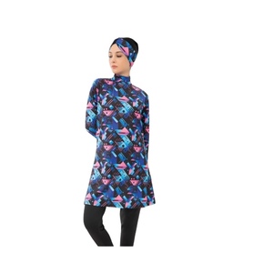 ชุดว่ายน้ำมุสลิมแขนยาวสวมใส่สบาย ปกปิดมิดชิด สไตล์สปอร์ต ฮิญาบ บุรก้า ผ้าสแปนเด็กซ์/ไนลอน แห้งเร็ว - Product Image 6