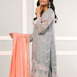 Nuevas llegadas estilista colección bordado pakistaní Shalwar Kameez señoras fiesta desgaste Salwar traje venta al por mayor étnico indio - Product Image 5