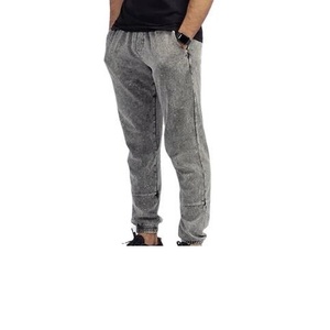 Pantalon de jogging en molleton de coton baggy pour hommes, décontracté, avec logo personnalisé, style délavé et vieilli, streetwear léger - Product Image 2