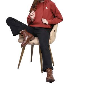 Sudadera con Capucha para Mujer, Invierno, Color Sólido, Bolsillo Tipo Canguro, Corte Ajustado, Casual, Transpirable, Ecológica, Poliéster y Algodón - Product Image 2