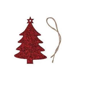 Wanna Party Gold Christmas Tree Adornos colgantes Glitter Gold Reutilizable Doble cara Árbol de Navidad Colgante - Product Image 4