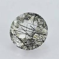 Cabochon en quartz rutile noir 100 % naturel de qualité export, véritable pierre précieuse pour pendentifs, colliers et fabrication de bijoux PDM Gems
