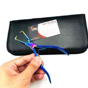 Pince multifonctionnelle pour applicateur et épilation de microbilles et extensions de cheveux en acier inoxydable durable de qualité supérieure avec logo personnalisé - Product Image 2