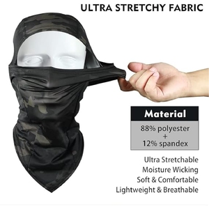 Personalizado al por mayor ciclismo pasamontañas refrigeración gafas agujeros verano al aire libre cubierta de cara completa para protección solar estilo Y2K equipo deportivo - Product Image 4