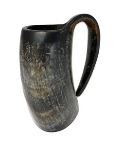 Antique and Unique Design Buffalo Horn Mug Reasonable Rate Fashionable Luxury <b>Light</b> Weight Buffalo Horn Mug - Product Image 1