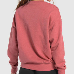 Marque de luxe pull col rond sweat Logo personnalisé sweats à capuche à épaules tombantes pour femme dernière longueur courte femmes sweats - Product Image 2
