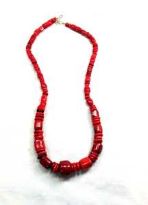 Collar con cuentas de resina roja de alta calidad, collar llamativo, joyería de proveedor indio - Product Image 5