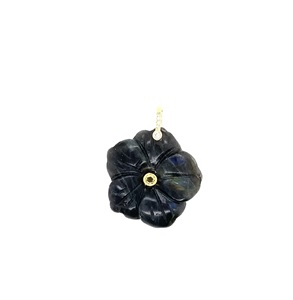 Pendentif fleur en pierre précieuse naturelle sculptée en gros, grand charme fleur pour la fabrication de colliers et de bracelets, fournitures de bijouterie - Product Image 4