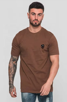 Camiseta de Verano de Poliéster/Algodón de Alta Calidad OEM, Talla Grande, con Logotipo Personalizado, Diseño Propio