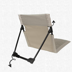 เก้าอี้ตั้งพื้นผ้าอ๊อกซ์ฟอร์ดพับได้สไตล์การออกแบบที่ทันสมัยสะดวกสบายพร้อมพนักพิงปรับได้สำหรับกลางแจ้งชายหาดหรือตั้งแคมป์ - Product Image 5