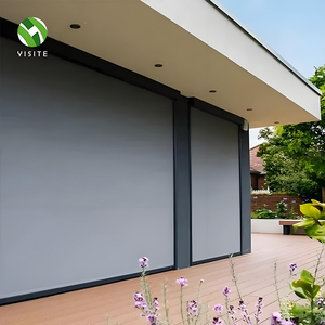 Yst rèm cửa cuốn nâng cao chống nước chống gió cửa cuốn màn hình khóa kéo động cơ hình ống có khóa kéo ngoài trời - Product Image 2