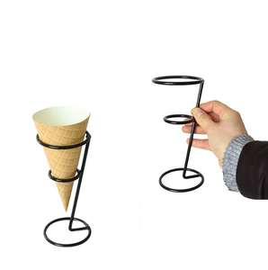 Support de crème glacée en métal Porte-crème glacée de table décoratif pour la maison Porte-crème glacée en métal de luxe de couleur personnalisée - Product Image 3