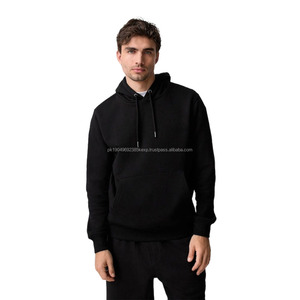 Sudadera con Capucha de Felpa, Gruesa y Cálida, con Bolsillos, Informal, Deportiva, Básica, de Algodón Mezclado, de Color - Product Image 1
