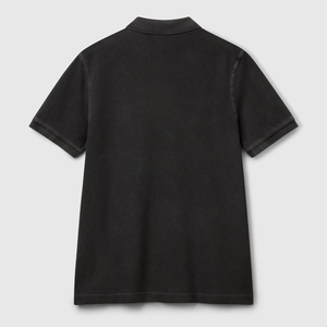 Chemises polo d'été en coton de haute qualité Chemise sport d'affaires personnalisée pour hommes Polo de coupe régulière gris foncé personnalisable - Product Image 4