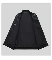 Blouson Bomber Homme Personnalisé OEM Brodé en Cuir PU Vintage Col Montant Léger Style Moto Course