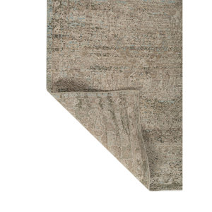 Alfombra de Lana Anudada a Mano Verde EA-1529 de Someplace in Time, Alfombra Grande con Patrón de Medallón para Sala de Estar, Decoración del Hogar y Pasillo - Product Image 5