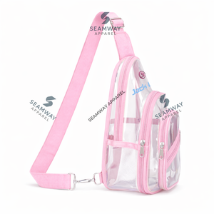 Sac bandoulière transparent Jack And Jill Of America en PVC, sac bandoulière transparent approuvé pour la sécurité, sac à bandoulière réglable - Product Image 2
