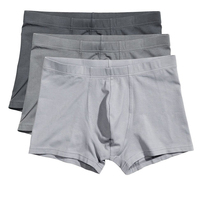 Sous-vêtements boxer pour homme, respirants, 100% coton, antibactériens, antistatiques, écologiques, imprimés en sérigraphie, logo personnalisé, en gros