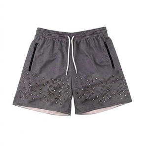 Pantalones Cortos de Hombre al por Mayor, Estilo Vintage, Desgastados por el Sol, con Bolsillos con Cordón y Estampado, Ropa Urbana - Product Image 5