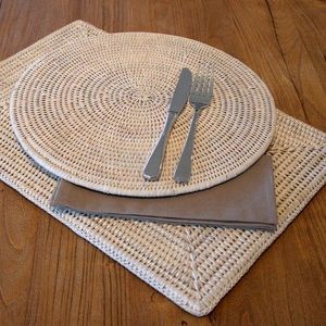 Dessous de verre de haute qualité et taille personnalisée prix bon marché avec tapis de tasse en rotin tissé à la main Dessous de verre en rotin à vendre - Product Image 2